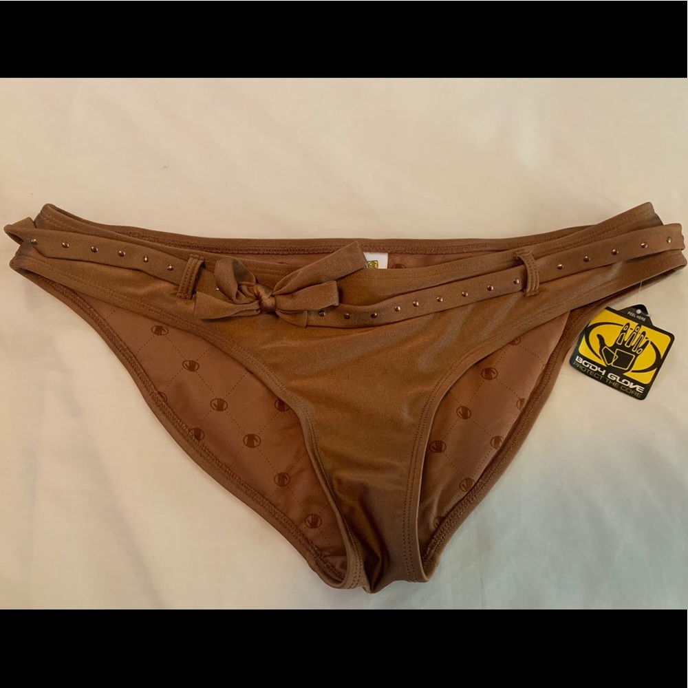 BODY GLOVE Copper Hipster Bikini Bottom w/ belt XL
